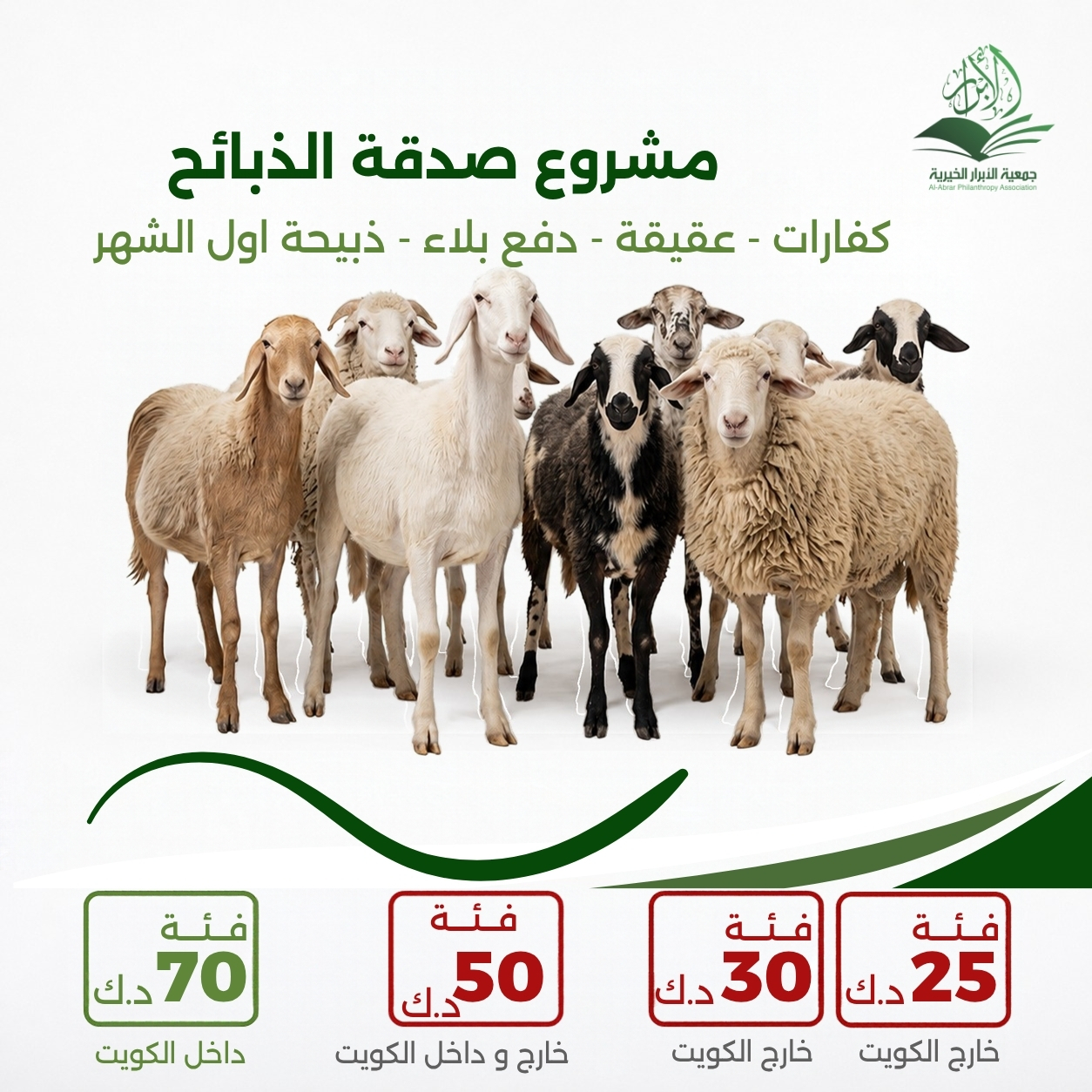 مشروع صدقة ذبائح الخيرية 